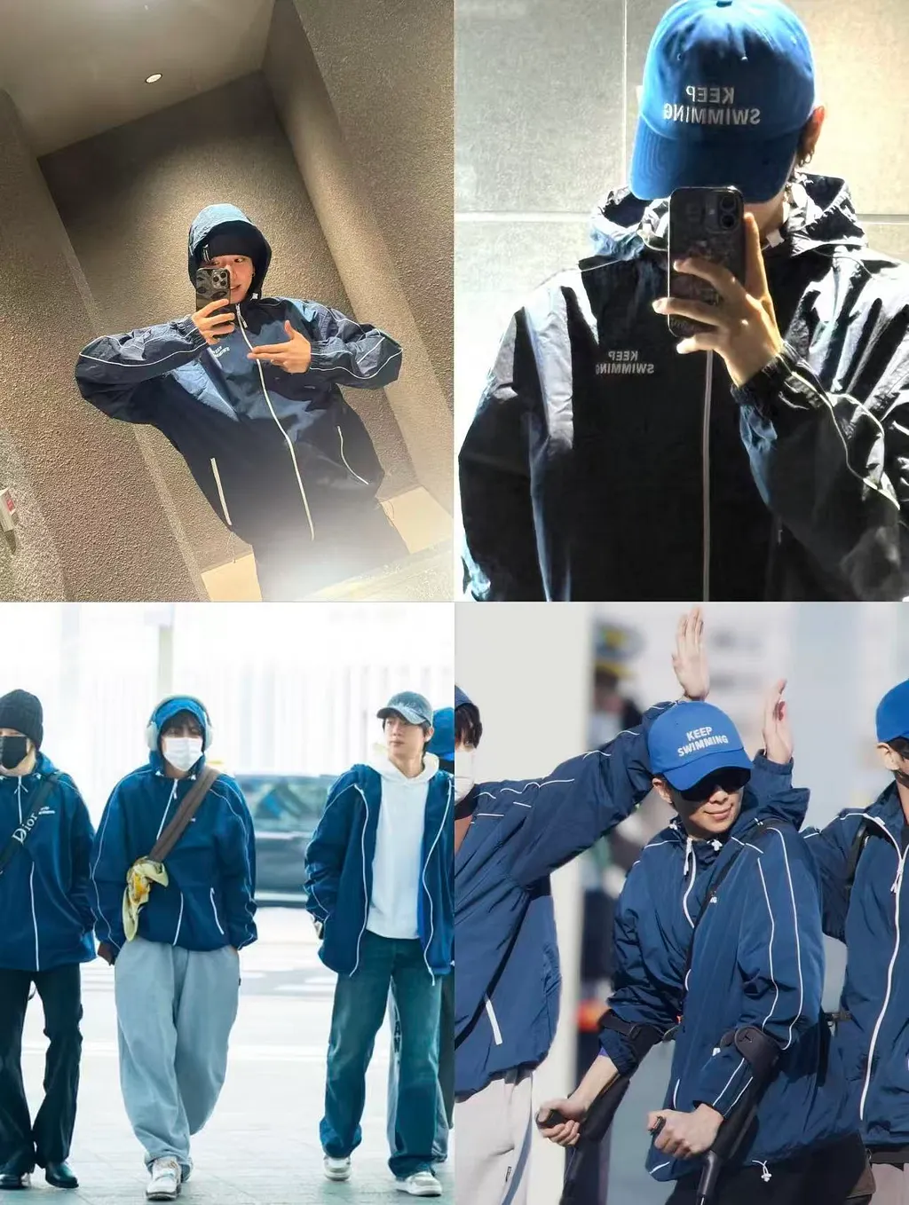 BTS ARIRANG · Keep Swimming Jacket — Blauw